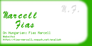 marcell fias business card